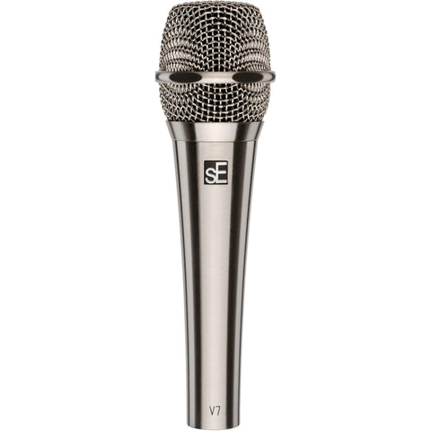 sE Electronics Studio-grade Handheld Mic, Supercardioid, Brushed-Nickel optic