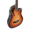 Ovation Celebrity Elite E-Acoustic Bass CEB44X-7C, MS/Mid/Cutaway, Cognac Burst