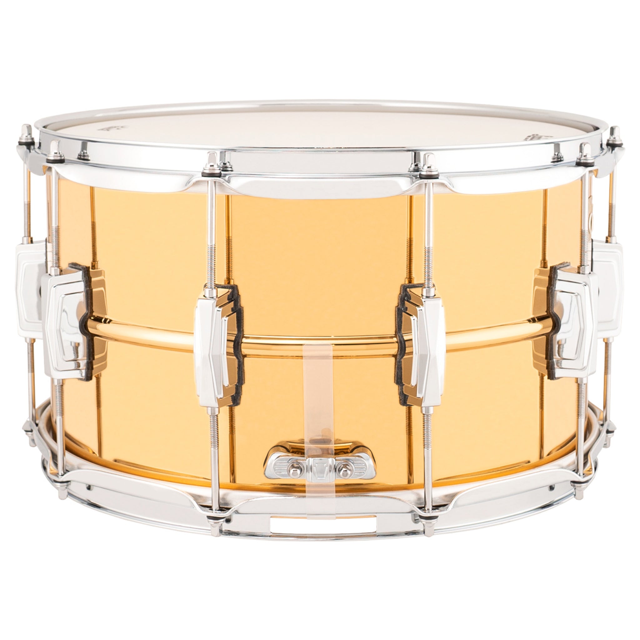 Ludwig LB508 Bronze Phonic 8x14 Smooth Polished Shell, Imperial Lugs Snare Drum