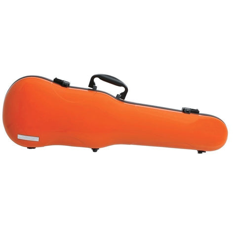 GEWA Violin Case, Air 1.7, Shaped, 4/4, Orange/Black, High Gloss w/Subway Handle