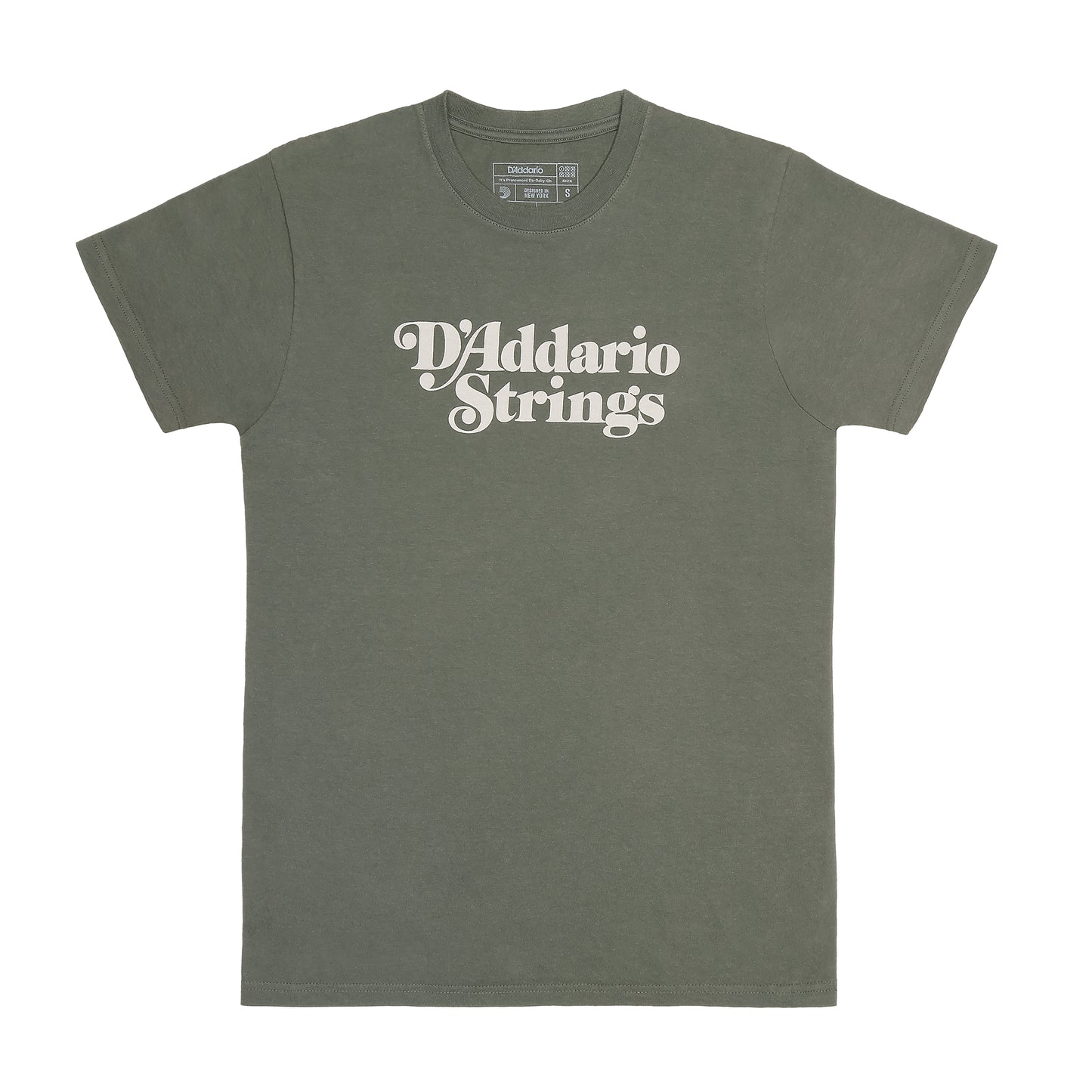 D'Addario 1978 Logo T-Shirt, Willow Green, LG