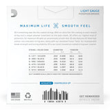 D'Addario 12-53 Light Coated Acoustic Guitar Strings 2-Pack
