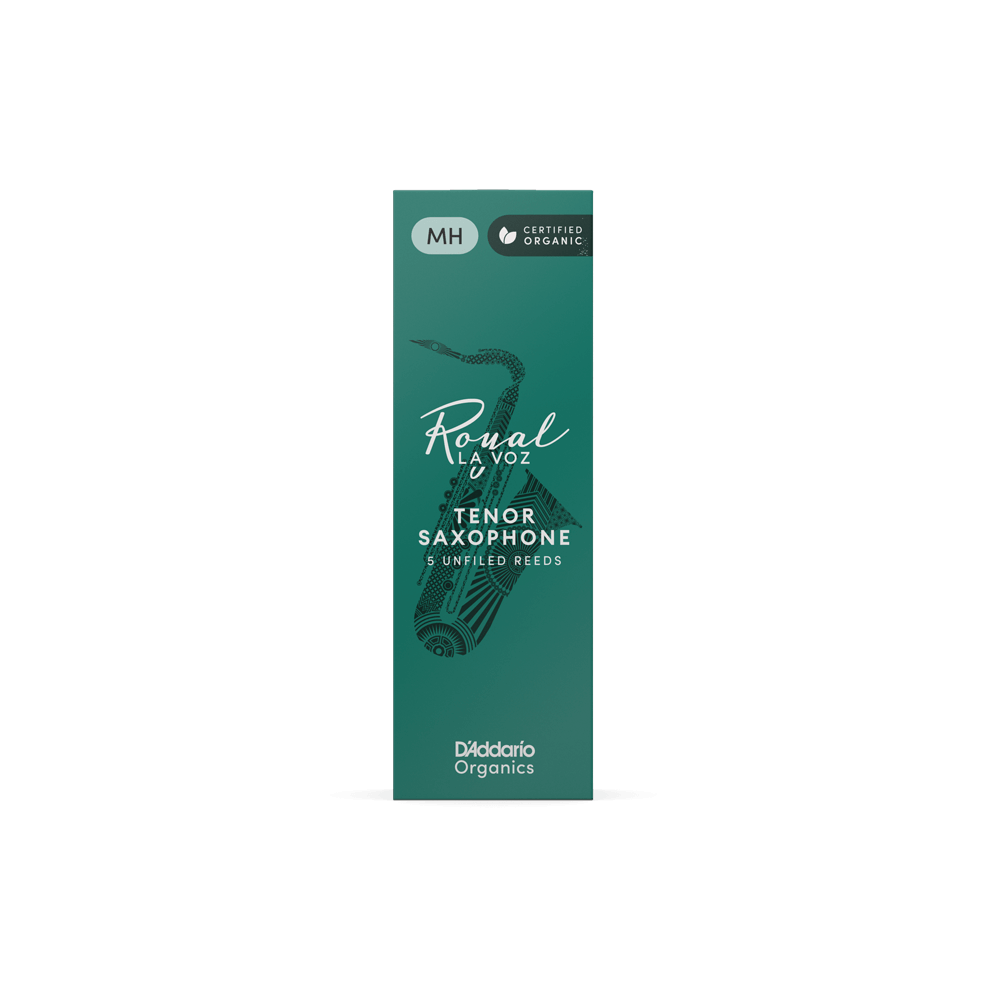 La Voz Tenor Saxophone Reeds, Medium Hard, 5 Pack