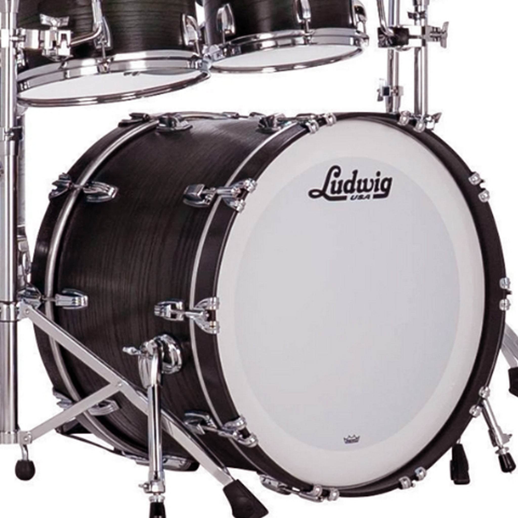 Ludwig Classic Oak Studio 4-piece Acoustic Drum Set Shell Pack Smoke