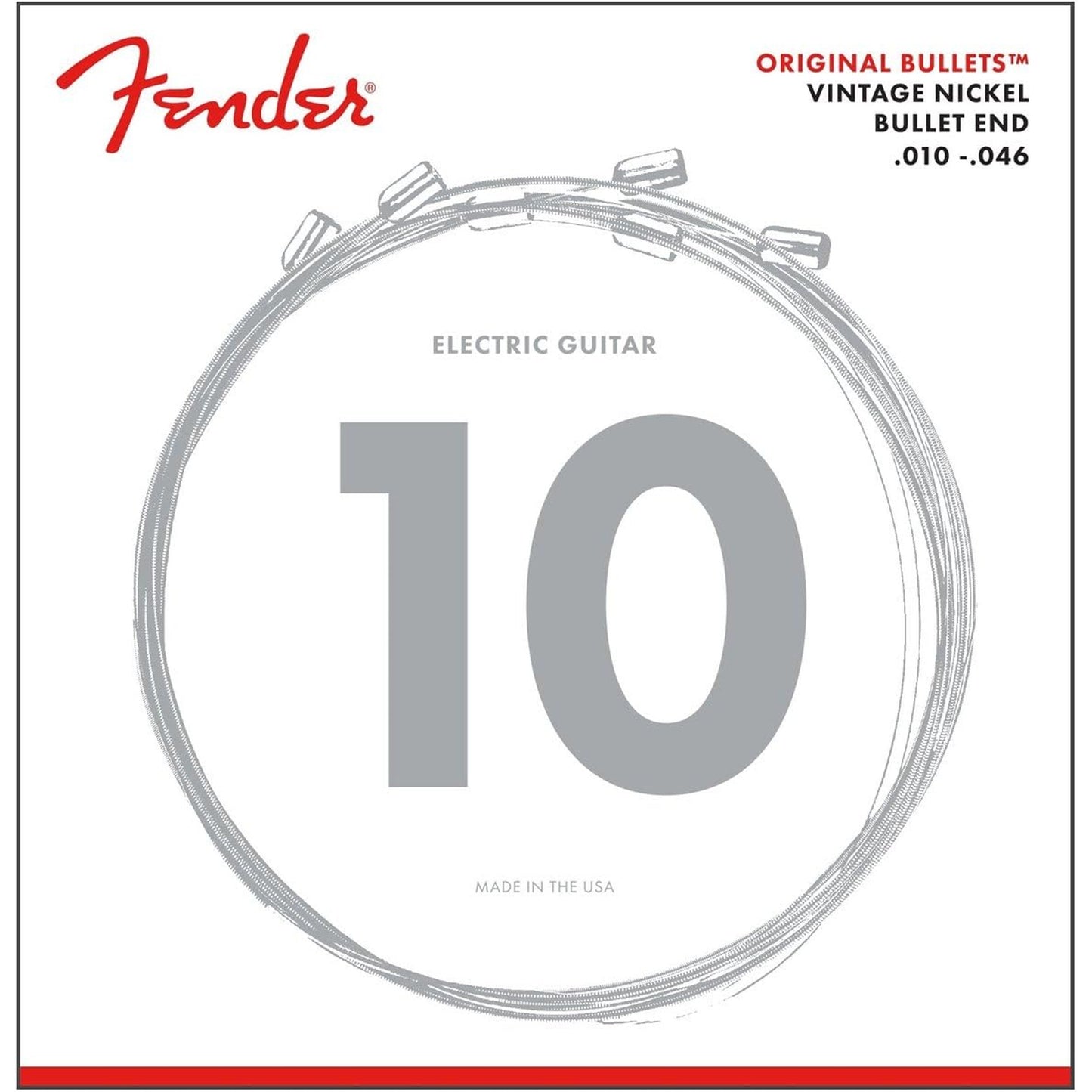 Fender Original Bullet 3150 Electric Guitar Strings Nickel Bullet End 010-046