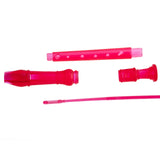 D'Luca Student 3 Piece Recorder Flute Pink