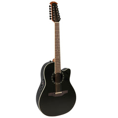 Ovation Timeless Balladeer 12-String, Acoustic Electric Guitar, Black