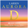 Larsen Aurora, Violin D String, (Synthetic/Silver), 4/4, Heavy
