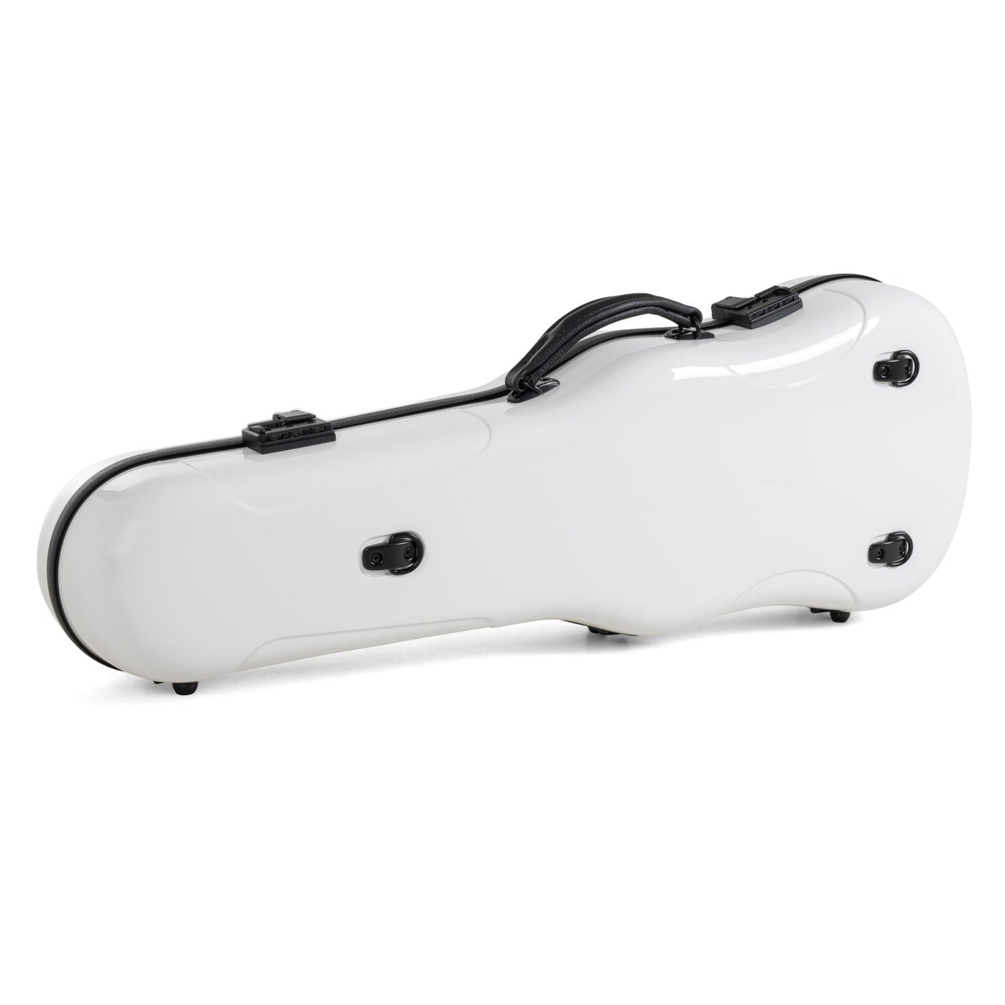 GEWA Viola Case, Air 2.0, Shaped, White/Black, High Gloss w/Subway Handle