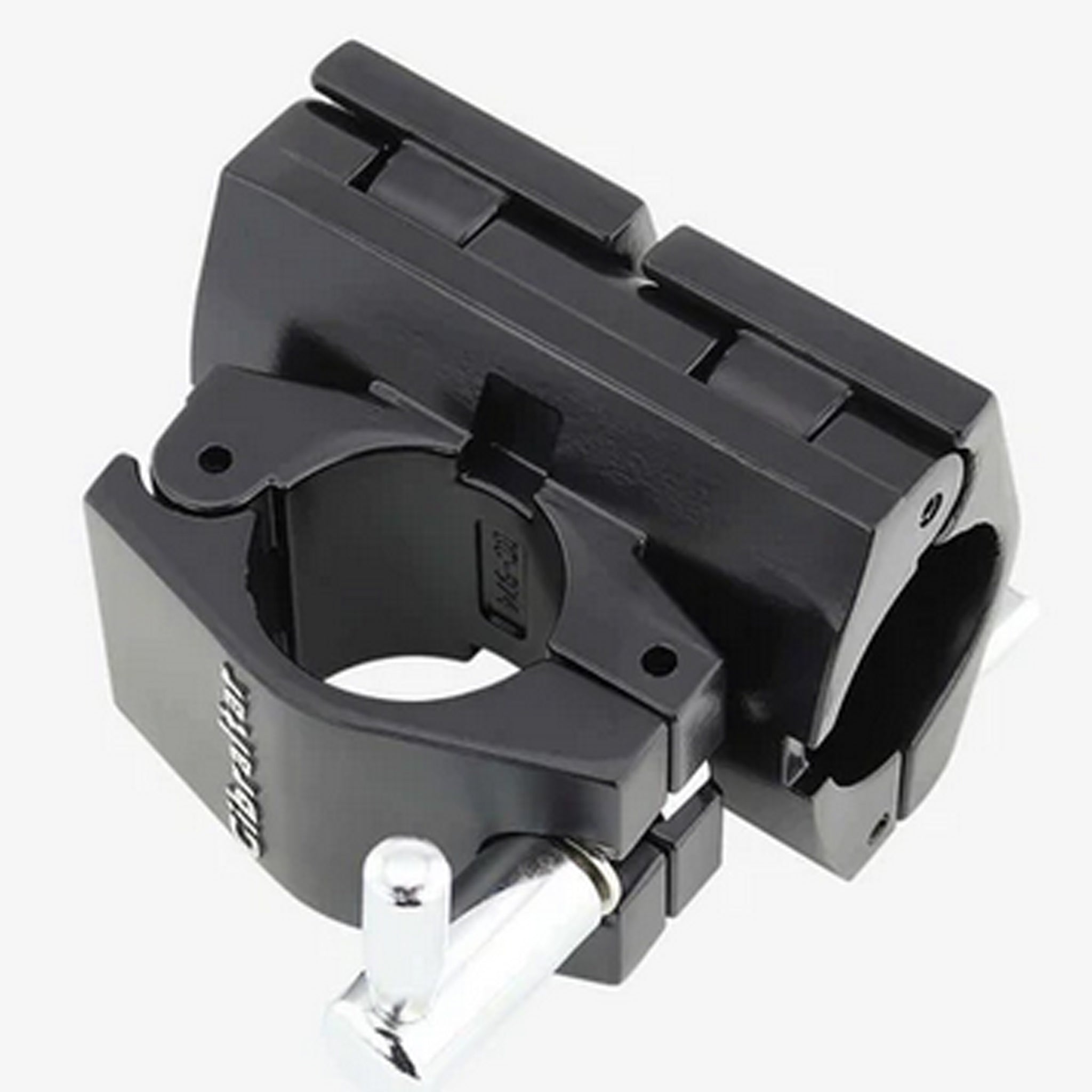 Gibraltar Road Series 1.5" Black Right Angle Double Drum Rack Clamp