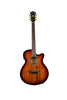Washburn EA55G-A Festival Series Mini Jumbo Acoustic/Electric Guitar. Koa Burst