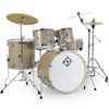 Dixon Spark 5pc Drum Set Champagne Sparkle Complete Outfit