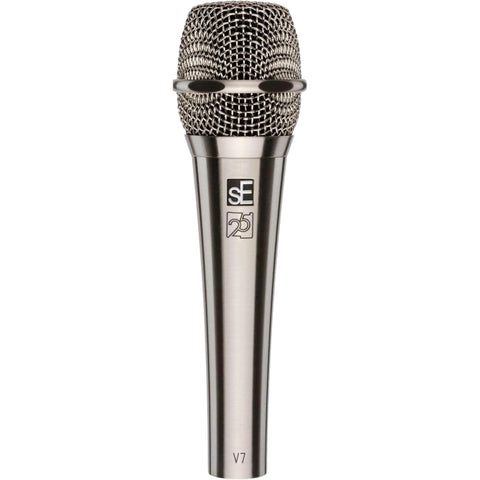 sE Electronics Studio-grade Handheld Mic, Supercardioid, Brushed-Nickel optic