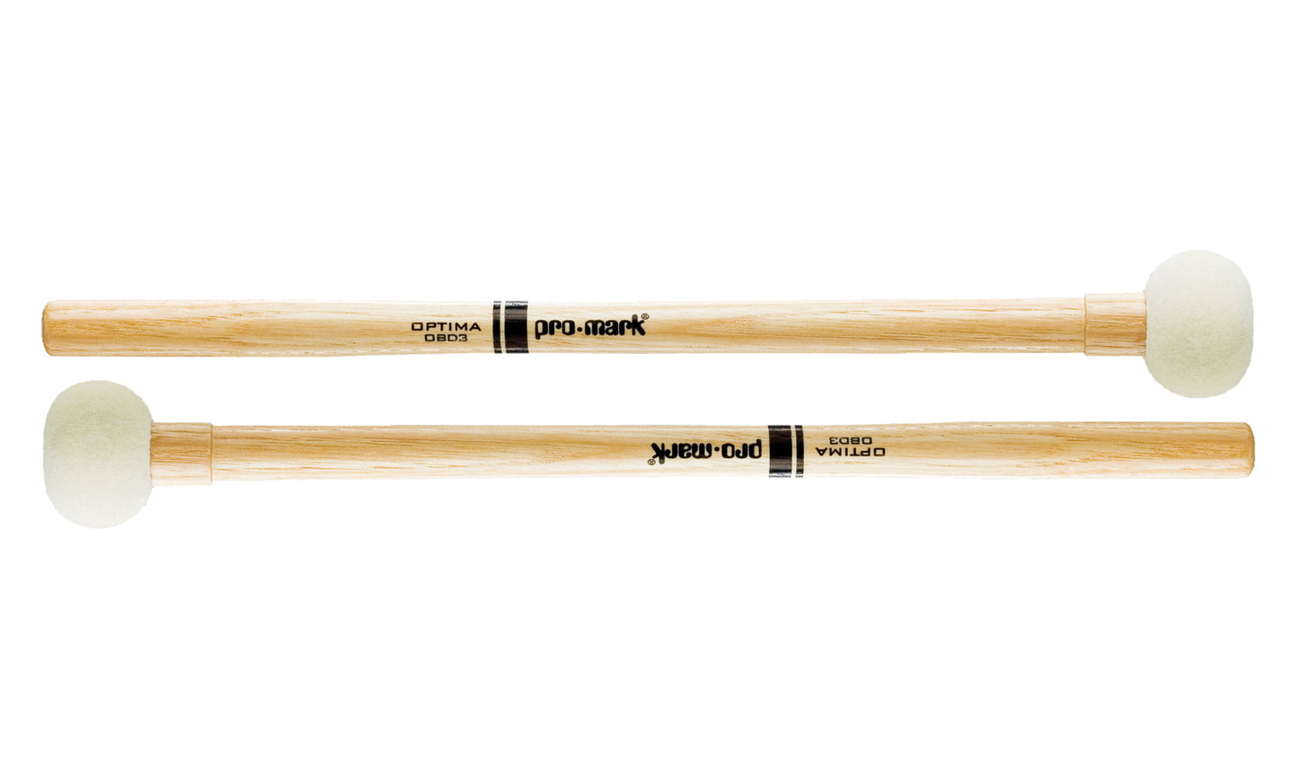 Promark Optima Marching Bass - Felt #3 Drum Mallets