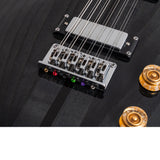 Washburn H12TB Wing Series Hawk 12-String Electric Guitar w/Gigbag. Trans Black