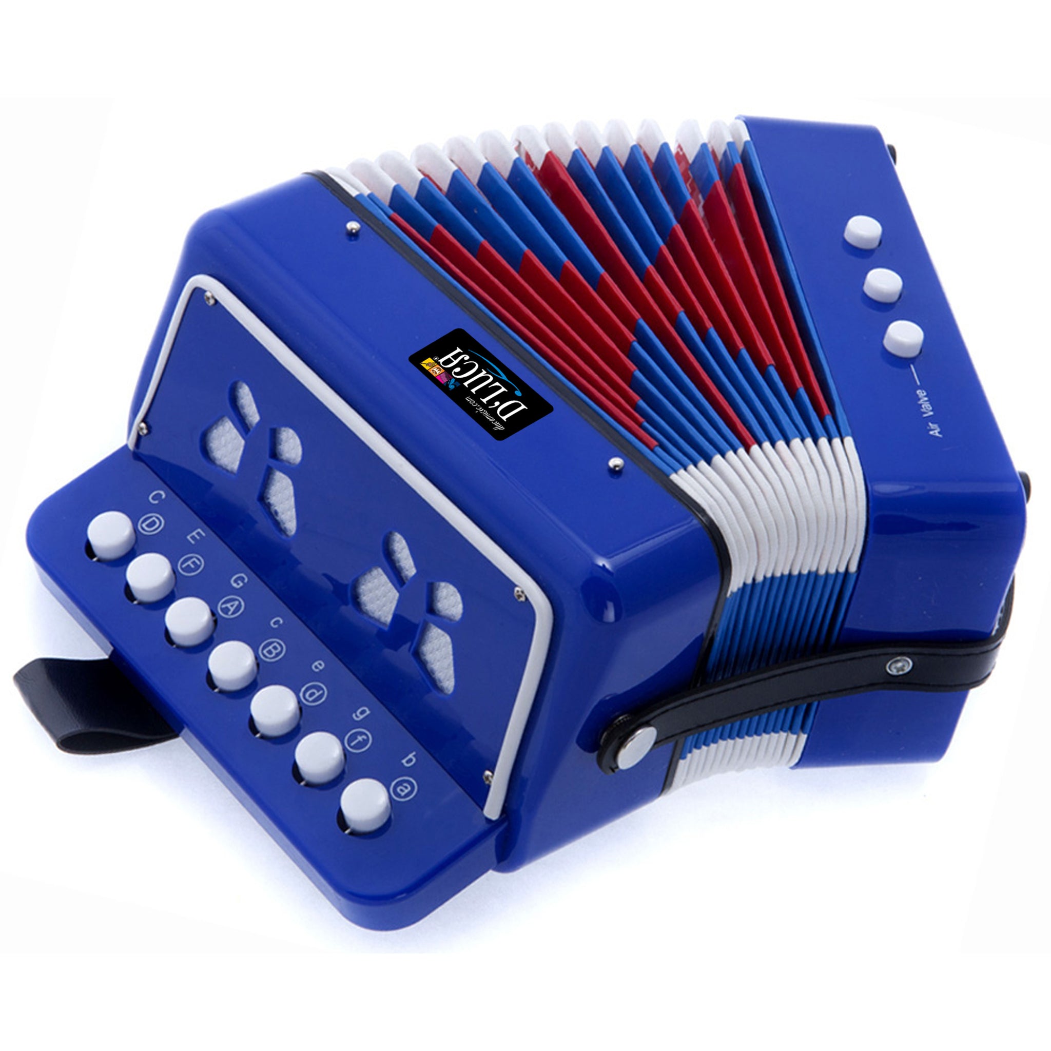 D'Luca Kids Series Button Accordion, Blue