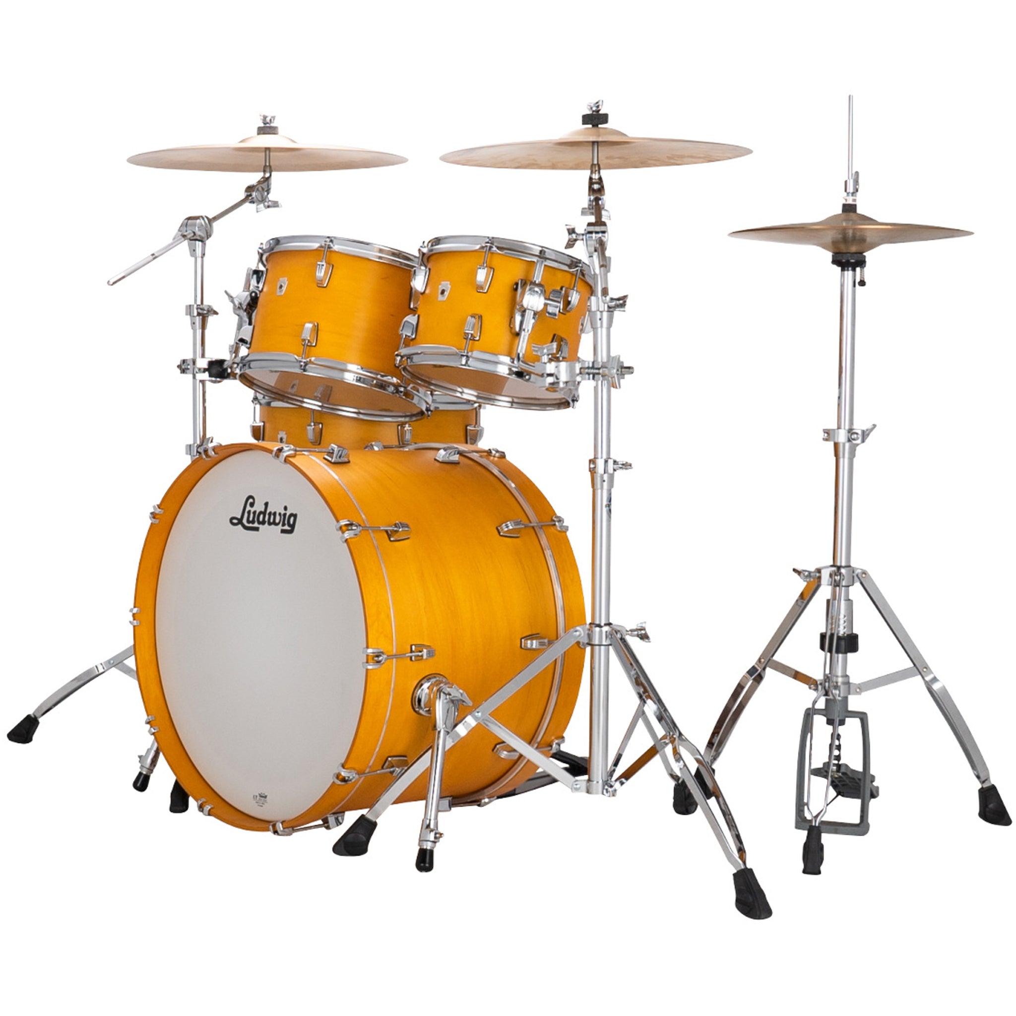 Ludwig NeuSonic MOD2 4-piece Acoustic Drum Set Shell Pack Satin Golden Slumbers