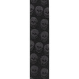 D'Addario Woven Guitar Strap, Skulls Black Tubular