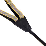 D'Addario Cradle Ukulele Straps, Paisley Yellow/Purple