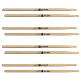 ProMark Classic Forward 5B Hickory Drumsticks, Oval Wood Tip, 4-Pack