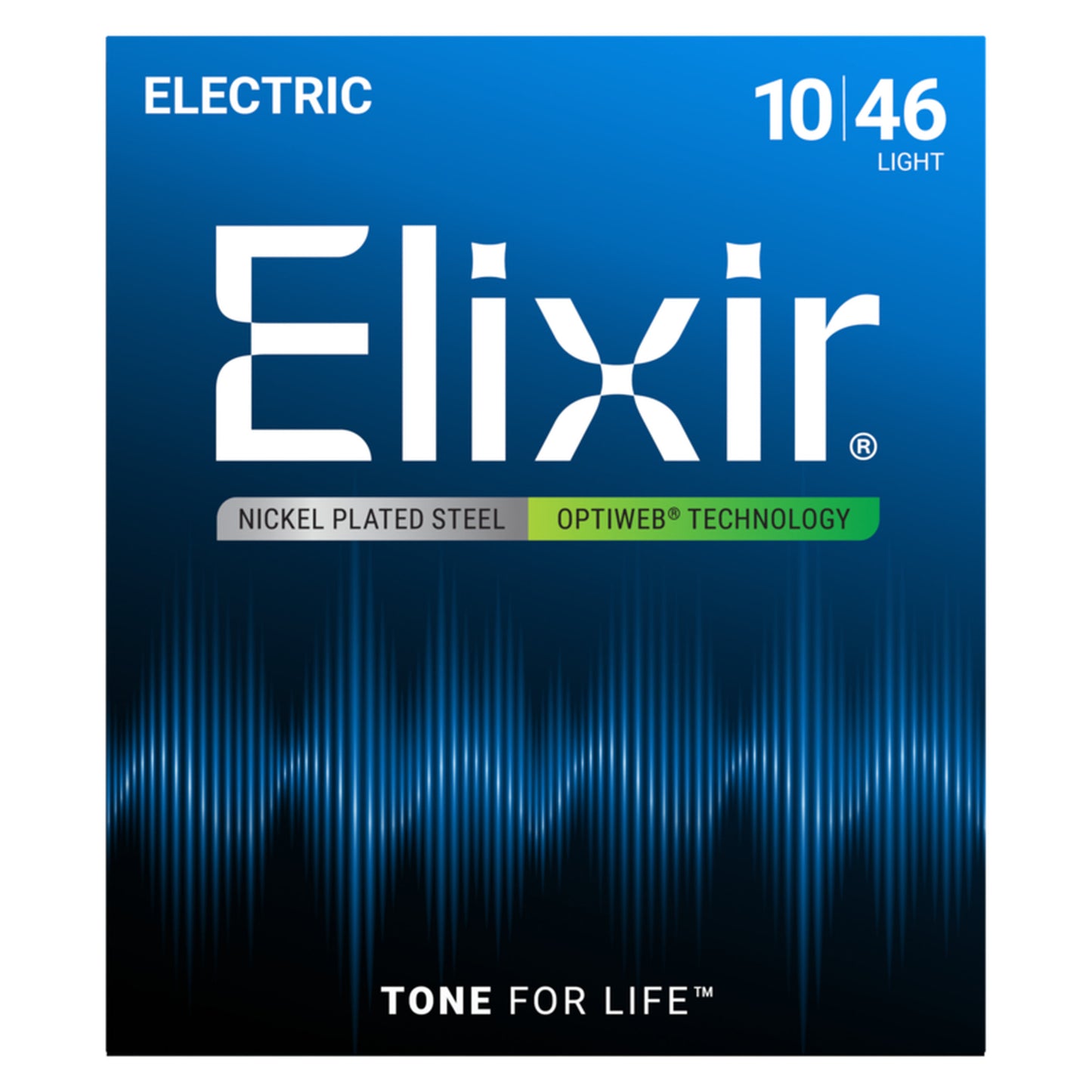 Elixir Electric Guitar Strings, OPTIWEB, Light (.010-.046)