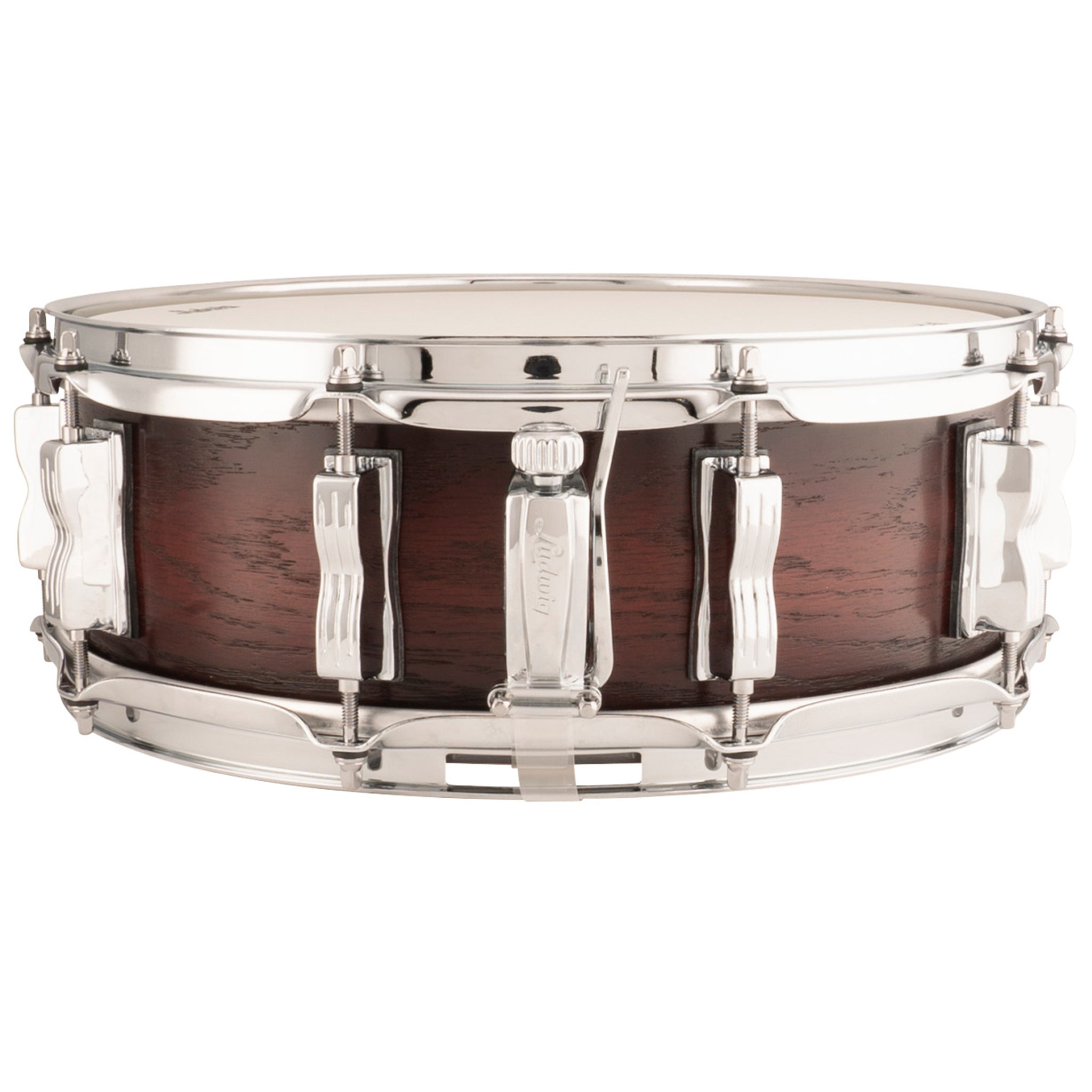 Ludwig Classic Oak Series 5 x 14 Snare Drum Brown Burst