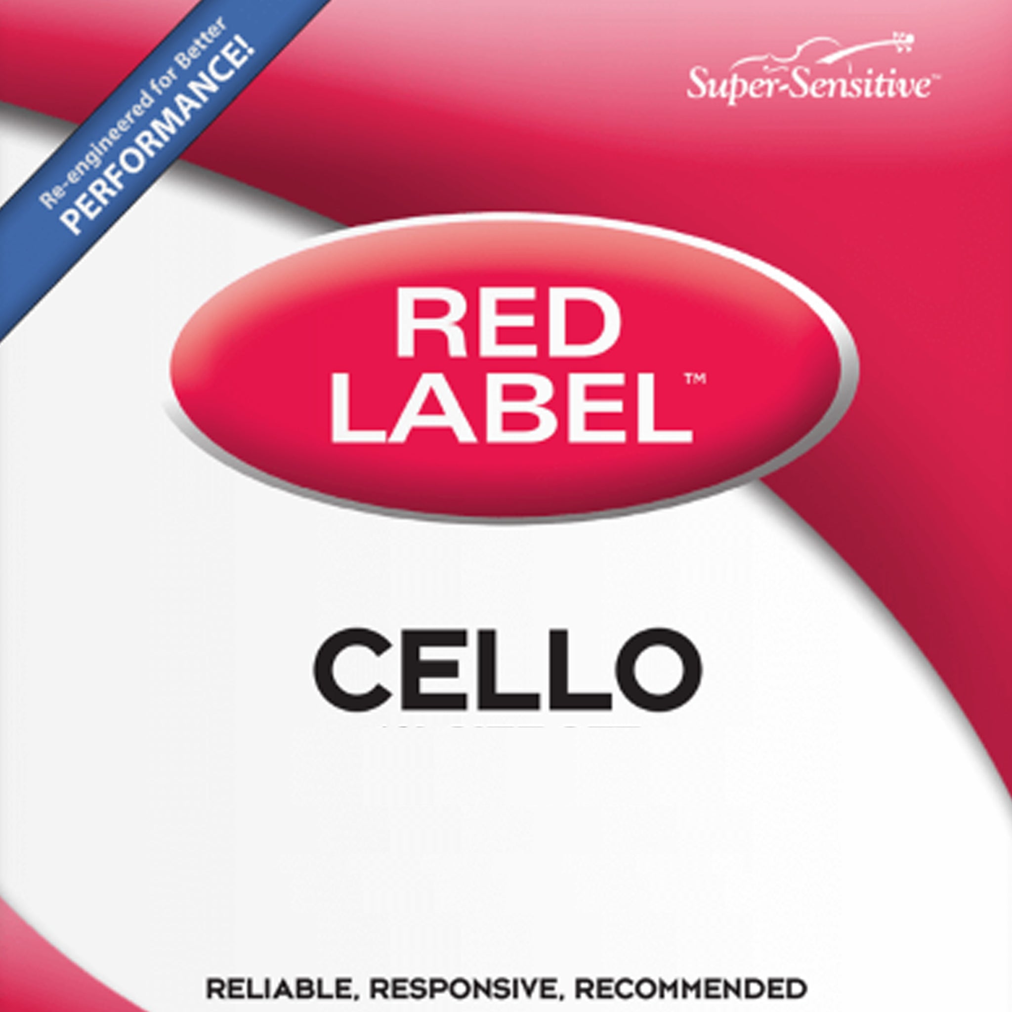 Super Sensitive Bulk Red Label Cello A Single String 4/4 Medium