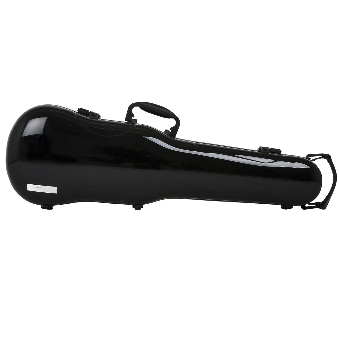 GEWA Violin Case, Air 1.7, Shaped, 4/4, Black/Black, High Gloss, w/Subway Handle
