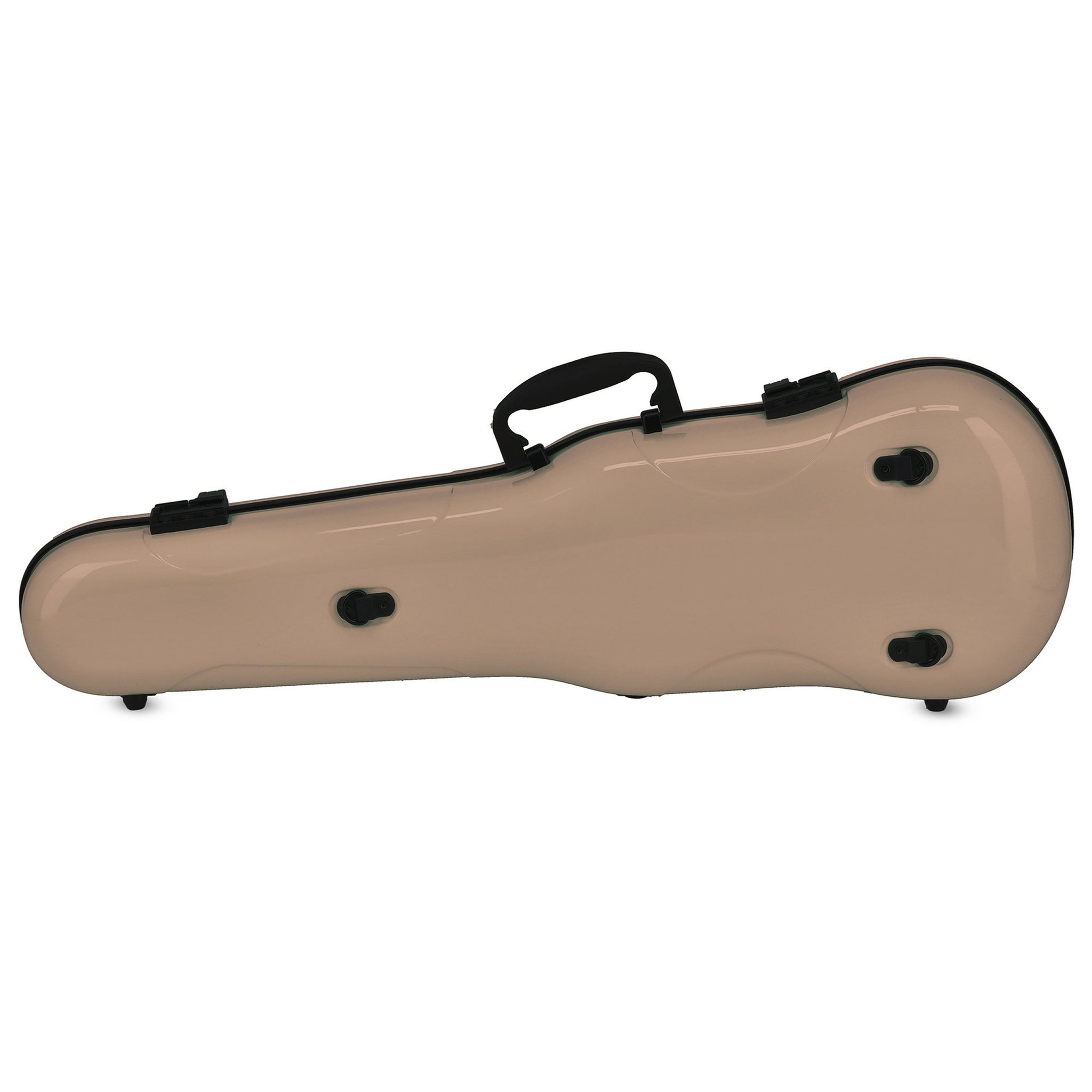 GEWA Violin Case, Air 1.7, Shaped, 4/4, Beige/Black, High Gloss, w/Subway Handle