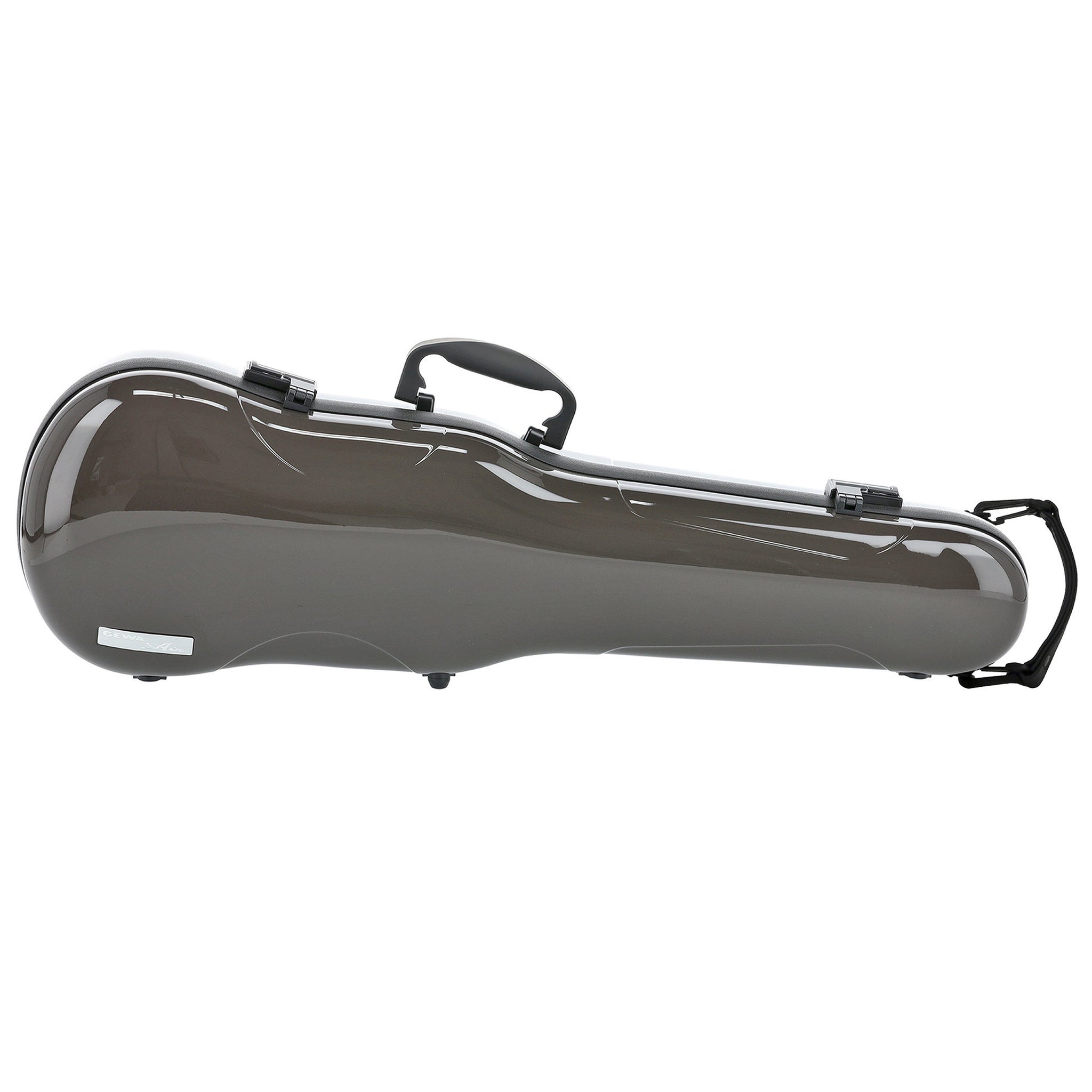 GEWA Violin Case, Air 1.7, Shaped, 4/4, Brown/Black, High Gloss, w/Subway Handle