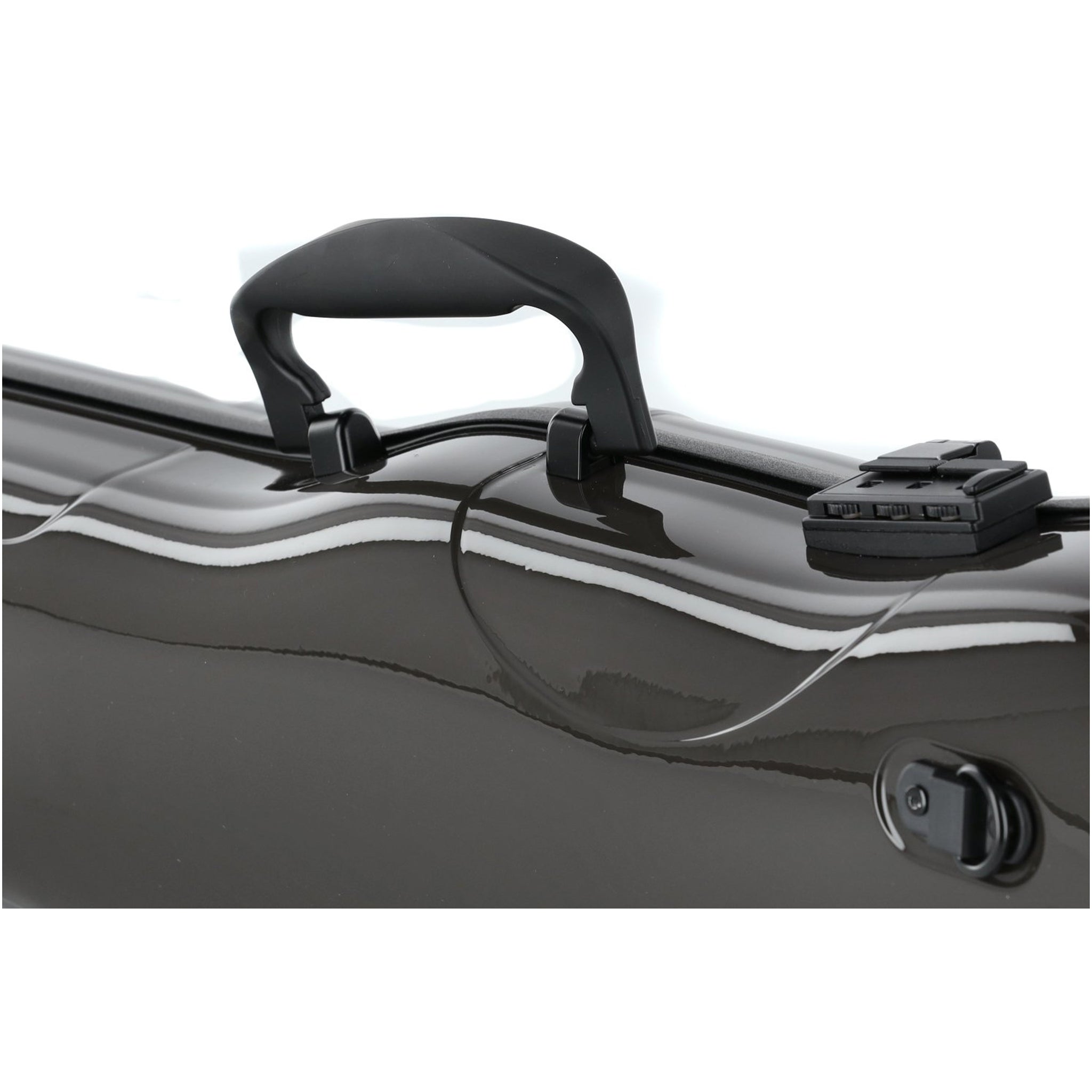 GEWA Violin Case, Air 1.7, Shaped, 4/4, Brown/Black, High Gloss, w/Subway Handle