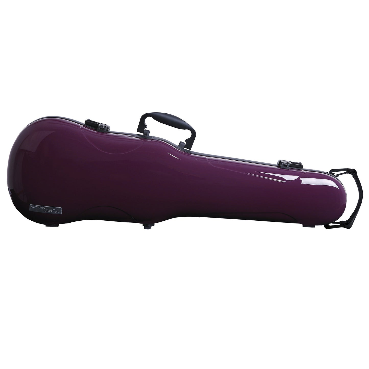 GEWA Violin Case, Air 1.7, Shaped, 4/4, Purple/Black, High Gloss w/Subway Handle