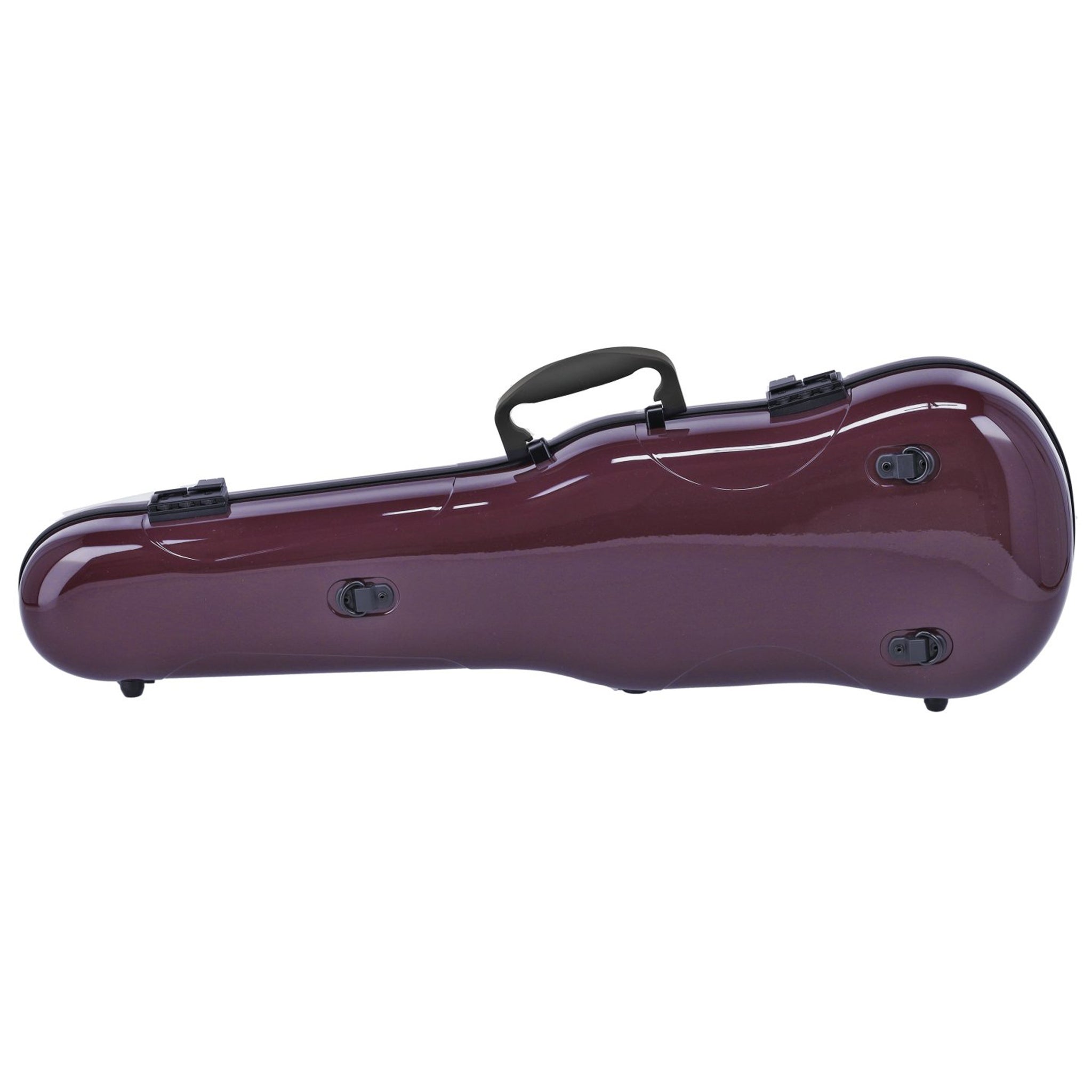 GEWA Violin Case, Air 1.7, Shaped, 4/4, Purple/Black, High Gloss w/Subway Handle