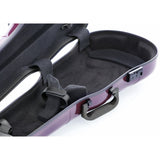 GEWA Violin Case, Air 1.7, Shaped, 4/4, Purple/Black, High Gloss w/Subway Handle