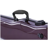 GEWA Violin Case, Air 1.7, Shaped, 4/4, Purple/Black, High Gloss w/Subway Handle