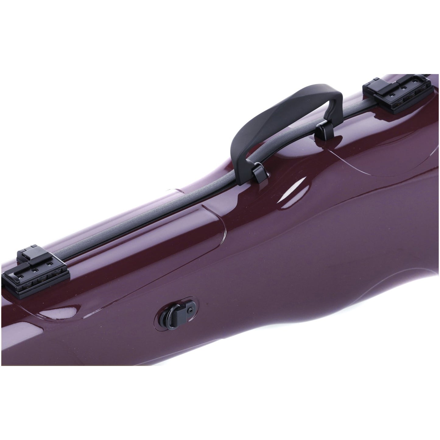 GEWA Violin Case, Air 1.7, Shaped, 4/4, Purple/Black, High Gloss w/Subway Handle