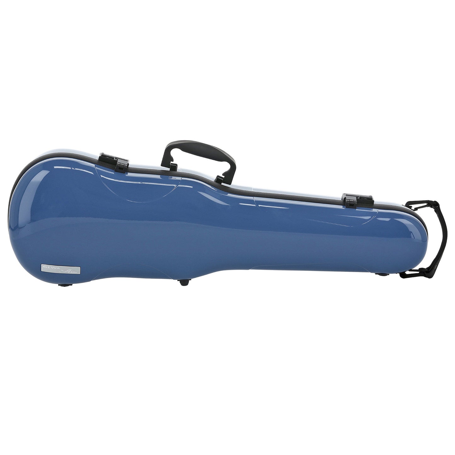 GEWA Violin Case, Air 1.7, Shaped, 4/4, Blue/Black, High Gloss w/Subway Handle