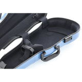GEWA Violin Case, Air 1.7, Shaped, 4/4, Blue/Black, High Gloss w/Subway Handle