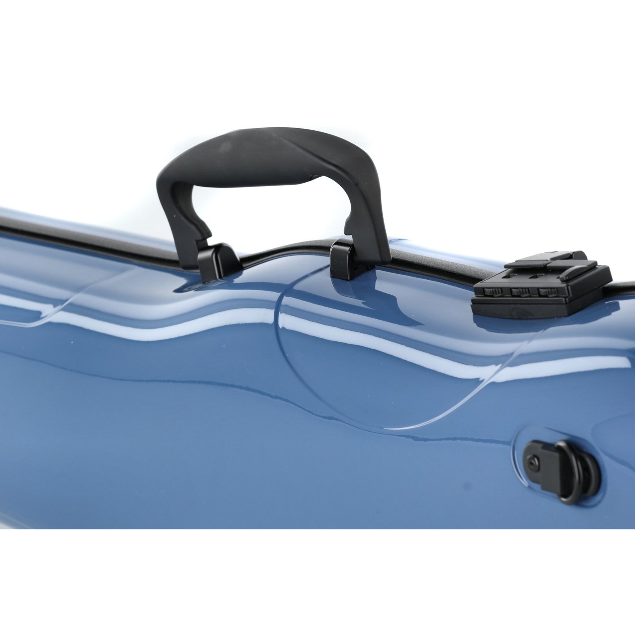 GEWA Violin Case, Air 1.7, Shaped, 4/4, Blue/Black, High Gloss w/Subway Handle