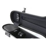 GEWA Violin Case, Air 1.7, Shaped, 4/4, White/Black, Matte, w/Subway Handle