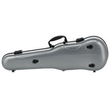 GEWA Violin Case, Air 1.7, Shaped, 4/4, Metallic Silver/Black, High Gloss