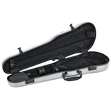 GEWA Violin Case, Air 1.7, Shaped, 4/4, Metallic Silver/Black, High Gloss