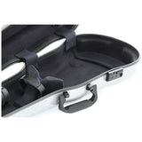 GEWA Violin Case, Air 1.7, Shaped, 4/4, Metallic Silver/Black, High Gloss