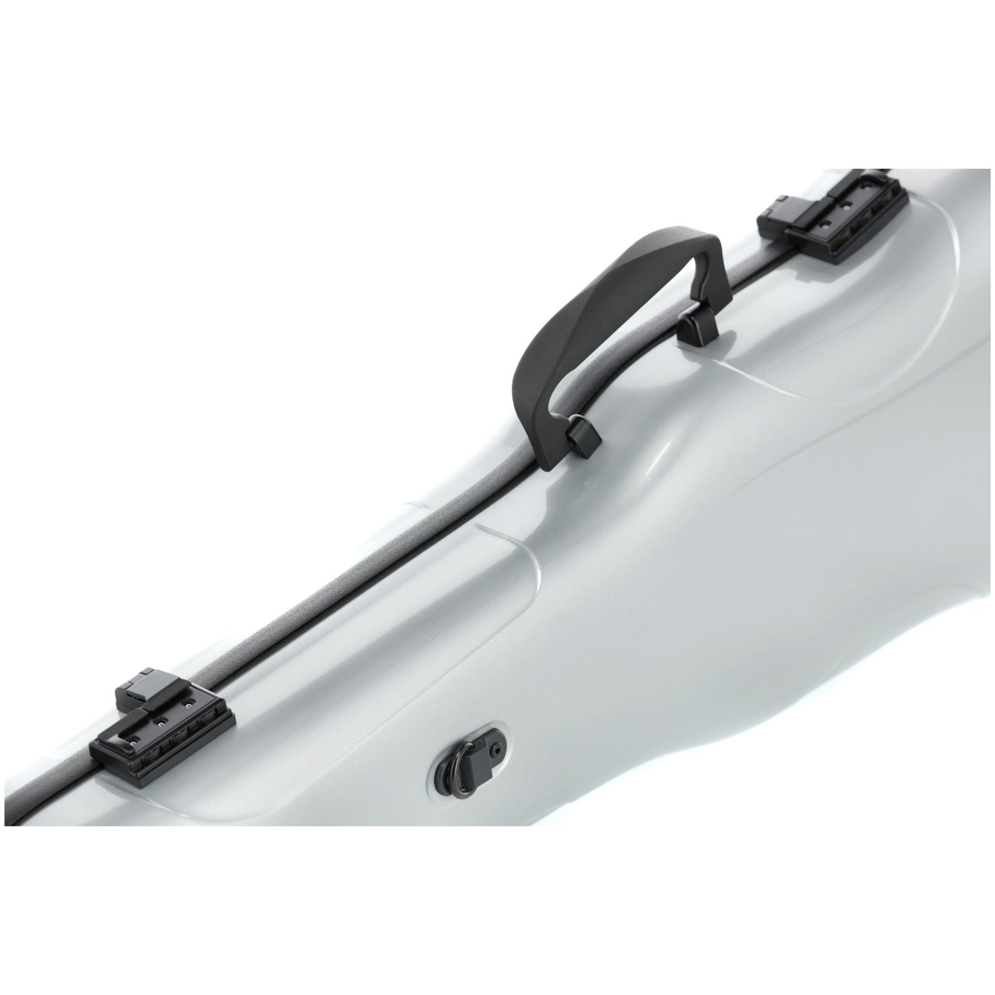 GEWA Violin Case, Air 1.7, Shaped, 4/4, Metallic Silver/Black, High Gloss