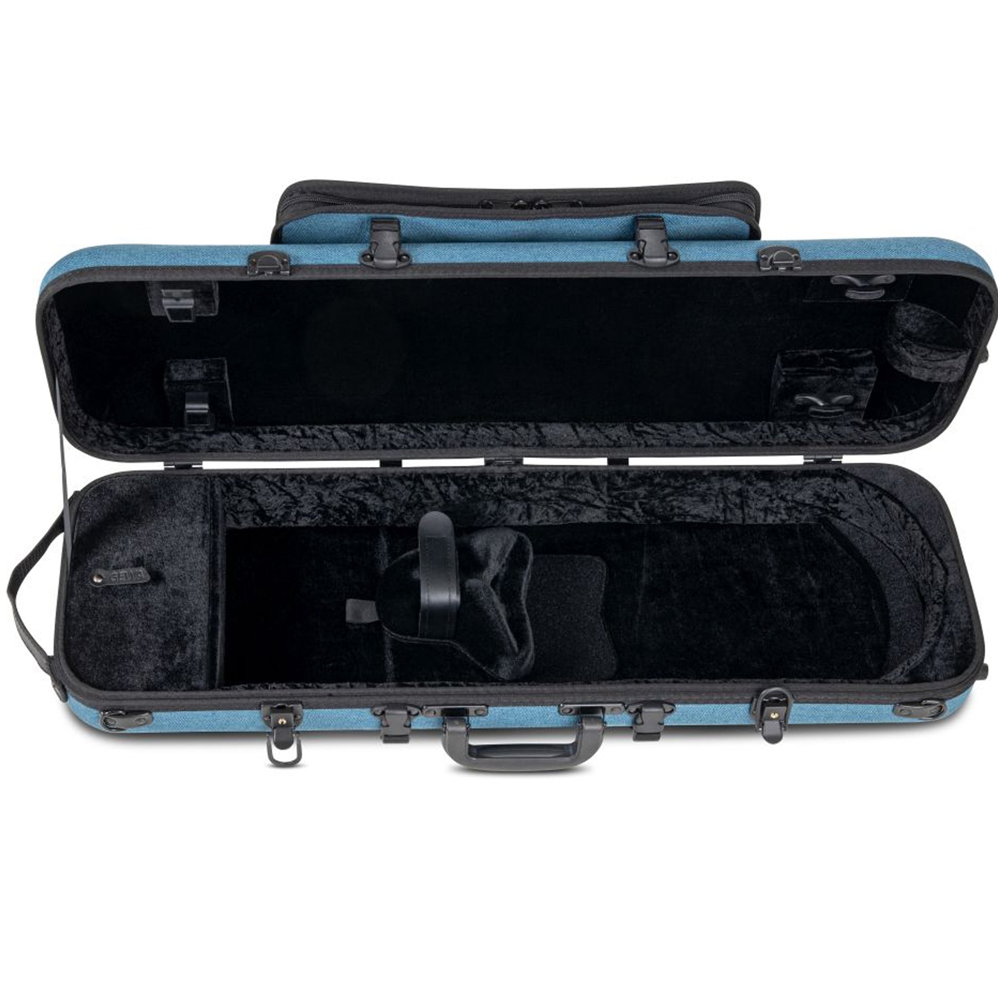 GEWA Violin Case, Bio-A, Oblong, 4/4-1/2, Blue, Music Pocket & Adjustable Neck
