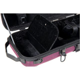 GEWA Violin Case, Bio-A, Oblong, 4/4-1/2, Violet, Pocket & Adjustable Neck Pad