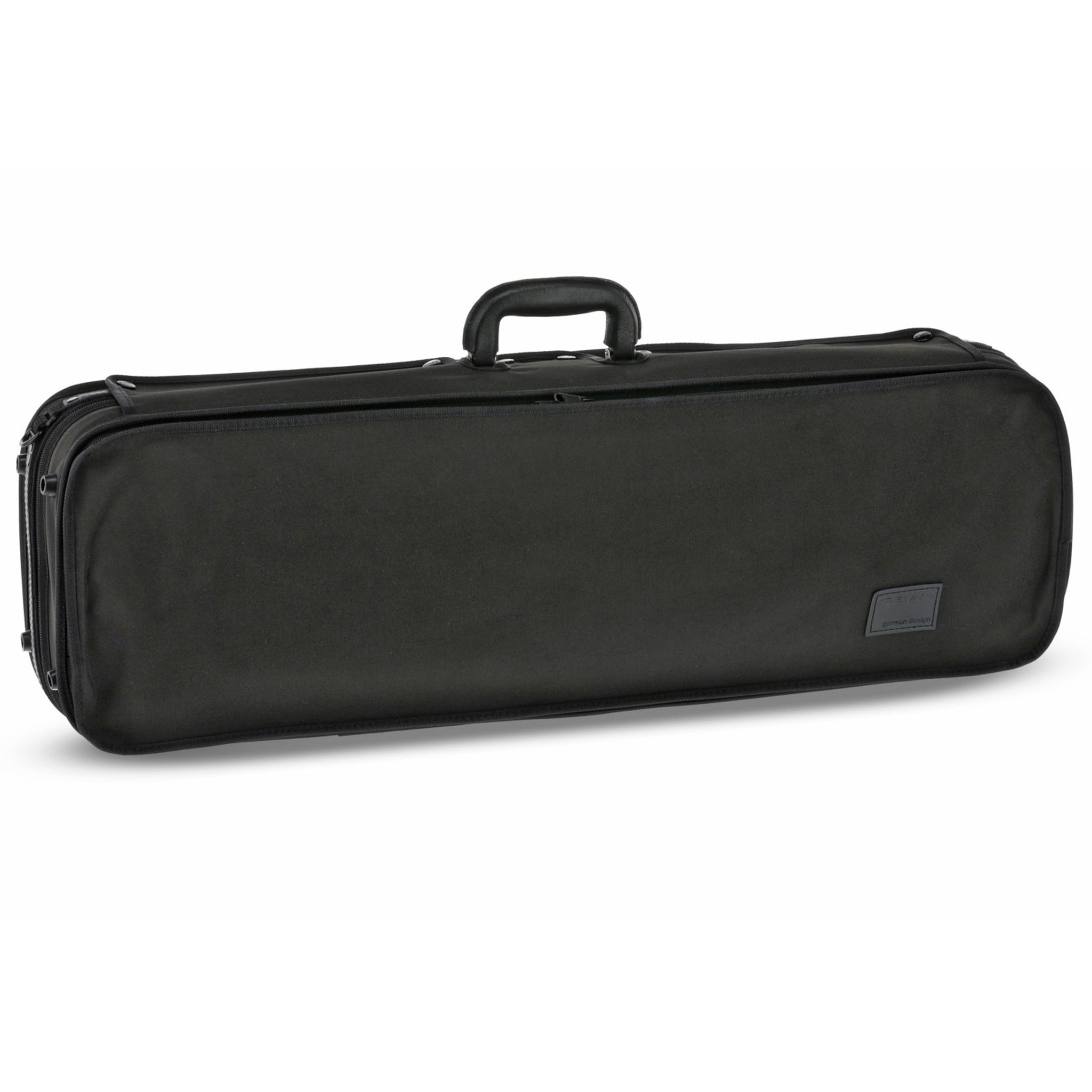 GEWA Violin Case, Atlanta, Oblong, 4/4, Black/Diamond-Pattern Red