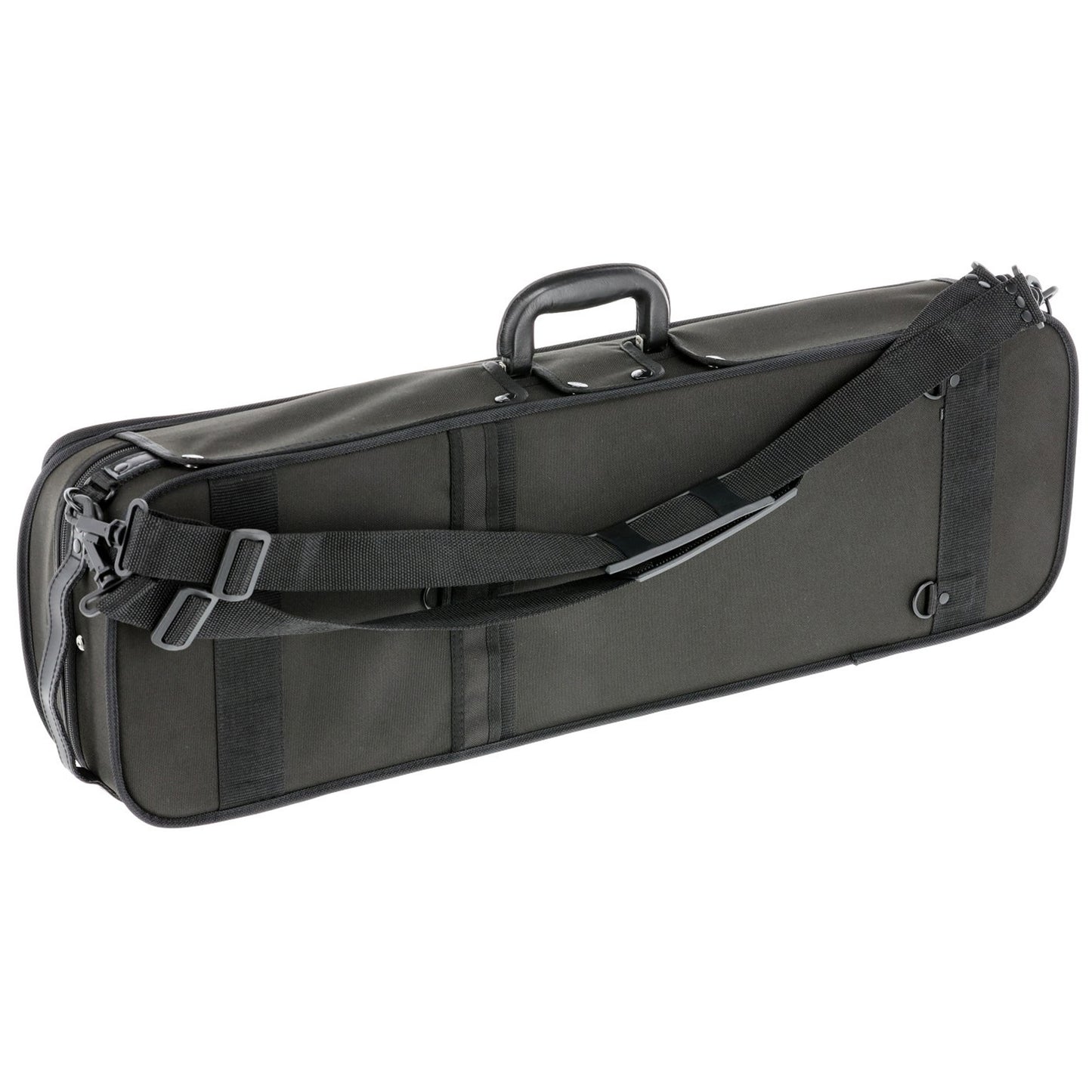 GEWA Violin Case, Atlanta, Oblong, 4/4, Black/Diamond-Pattern Red