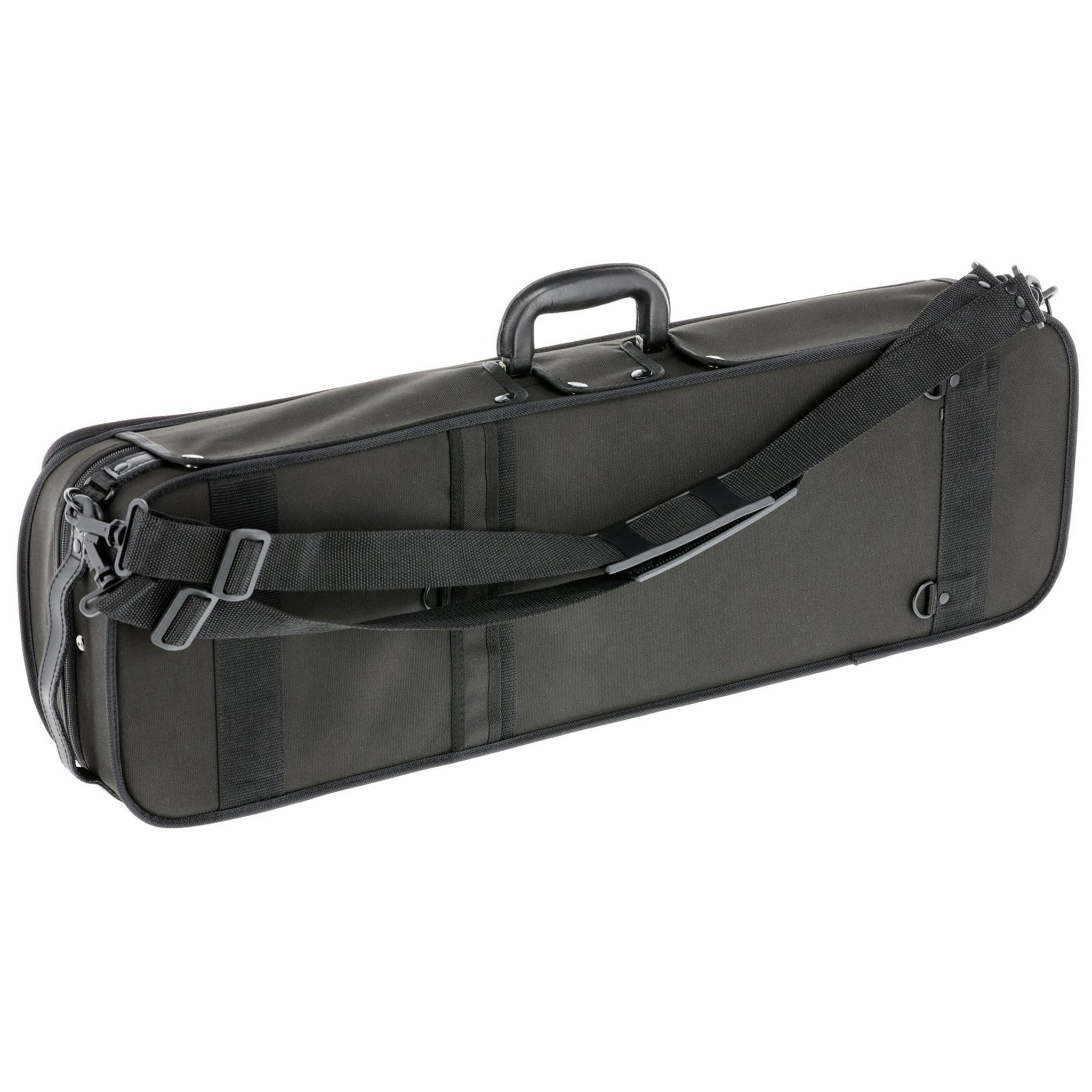 GEWA Violin Case, Atlanta, Oblong, 4/4, Black/Diamond-Pattern Red