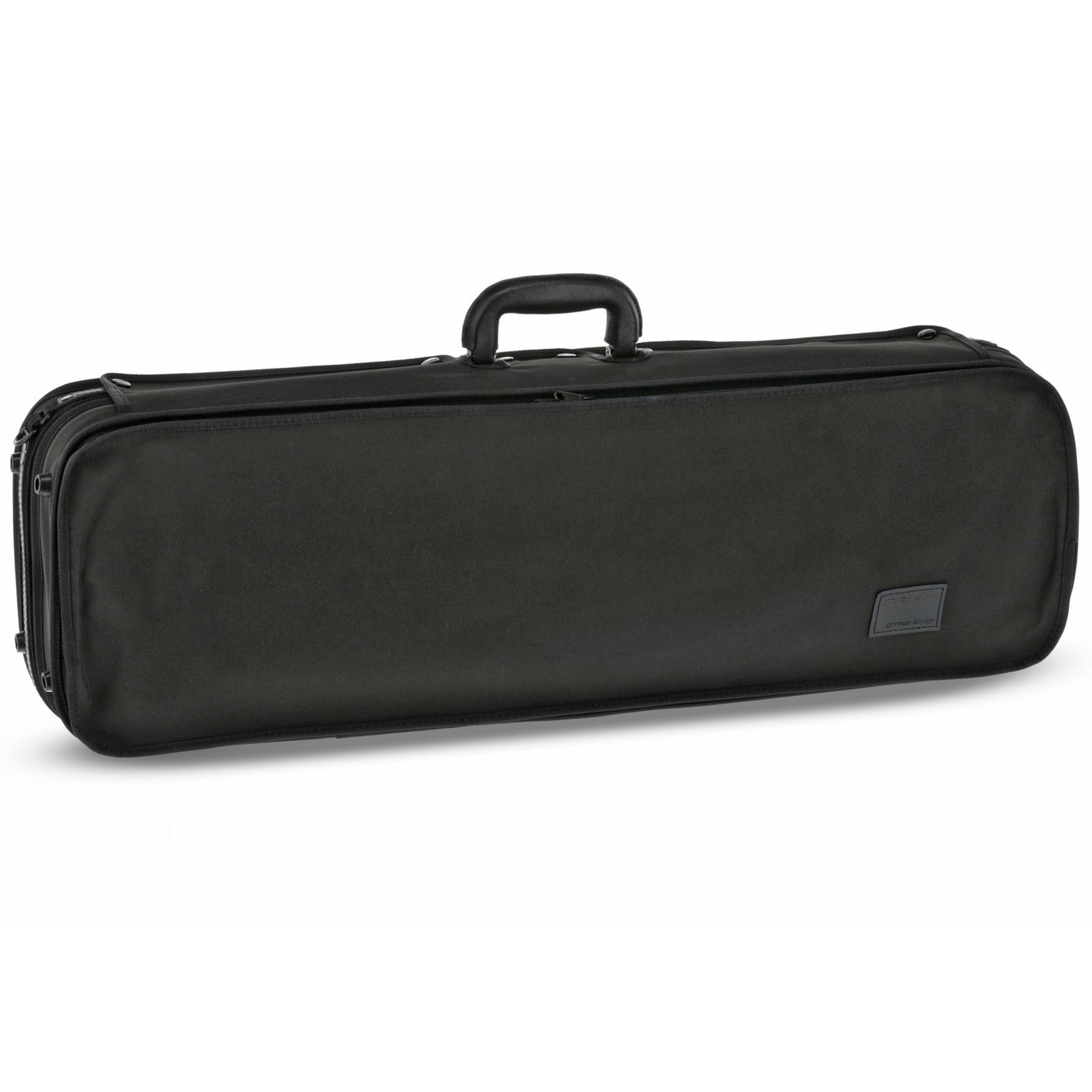 GEWA Violin Case, Atlanta, Oblong, 4/4, Black/Diamond-Pattern Blue